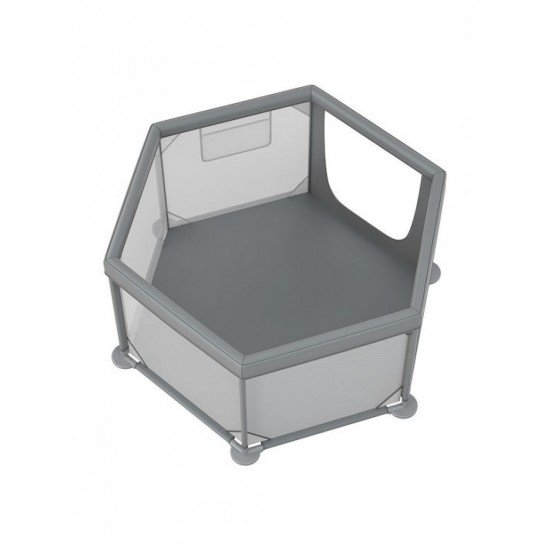 Bebe Stars Παρκοκρέβατο Πολύγωνο Nestilo Grey 889-100