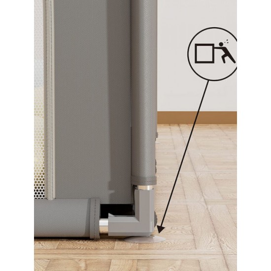 Bebe Stars Playzen Πάρκο για Mωρά Tετράγωνο 150x150cm (880*100) Grey