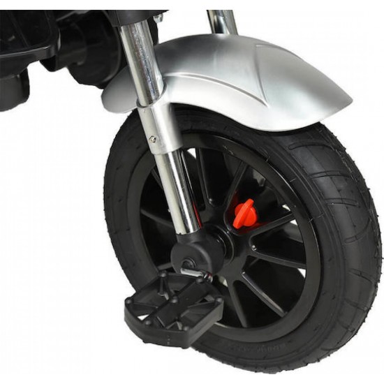 Bebe Stars Παιδικό Τρίκυκλο Ποδήλατο 360° Chopper 6in1 Μετατρεπόμενο με Αποθηκευτικό Χώρο, Σκίαστρο & Χειρολαβή 814-188 Μαύρο