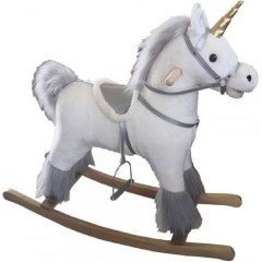 Bebe Stars Κουνιστό Παιχνίδι Μονόκερος για 12+ μηνών με Ήχους & Μουσική Λευκό 150-200