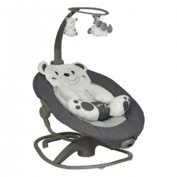 Bebe Stars Κούνια Ηλεκτρική Imagine 2 In 1 Grey (255-186)