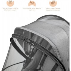 Bebe Stars Κουνουπιέρα Καροτσιού από Τούλι 150x76εκ. Μαύρη