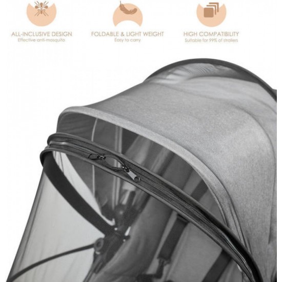 Bebe Stars Κουνουπιέρα Καροτσιού από Τούλι 150x76εκ. Μαύρη