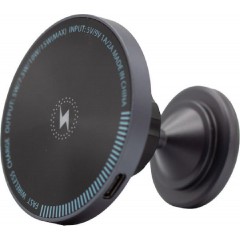 Vivid Magnetic Wireless Car Charger and Holder 15W (LQM-20240510-5) Dark Gray