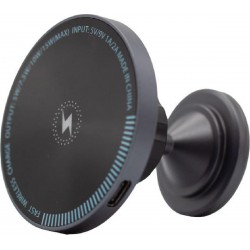 Vivid Magnetic Wireless Car Charger and Holder 15W (LQM-20240510-5) Dark Gray