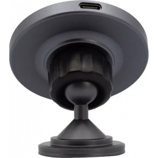 Vivid Magnetic Wireless Car Charger and Holder 15W (LQM-20240510-5) Dark Gray