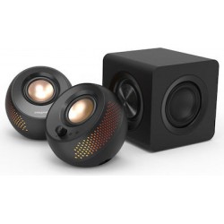 Creative Pebble X Plus Ηχεία Υπολογιστή Bluetooth RGB 30W (51MF0495AA000) Μαύρα