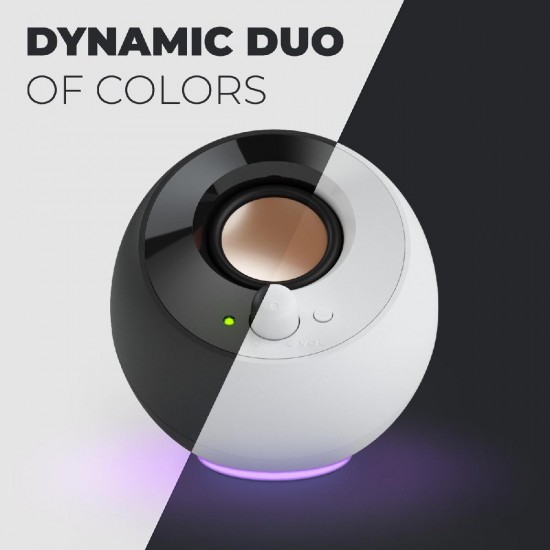 Creative Pebble SE RGB Ηχεία Υπολογιστή 2.0 USB-C (51MF1725AA000) Μαύρα