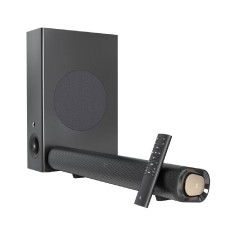 Creative Stage Pro Soundbar 2.1 Bluetooth και HDMI 160W με Ασύρματο Subwoofer και Τηλεχειριστήριο (51MF8495AA000) Μαύρο