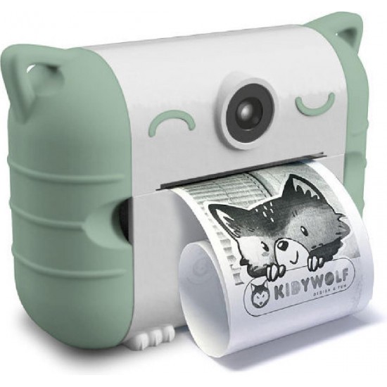 Kidywolf Instant Camera with Thermal Printer (KDW-181221) Green