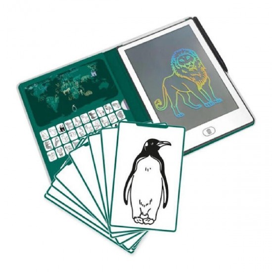 Kidywolf Kidydraw Drawing Pad Animals Around The World (KDW-182198) Green