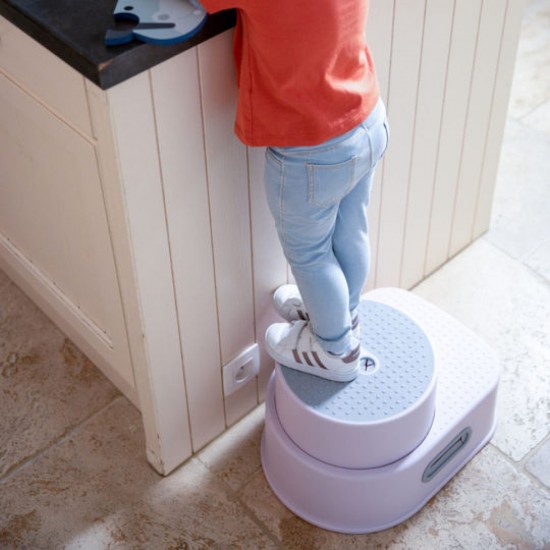 Bo Jungle: Πτυσσόμενο σκαλοπάτι με δύο επίπεδα και αντιολισθητική επιφάνεια έως 150 kg -Grey