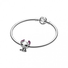 Pandora x Disney Lilo & Stitch Charm από Ασήμι (798844C01) Μωβ
