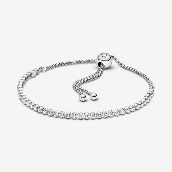 Pandora Slider Tennis Bracelet (599375C01-1) Silver
