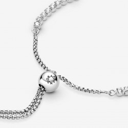 Pandora Slider Tennis Bracelet (599375C01-1) Silver