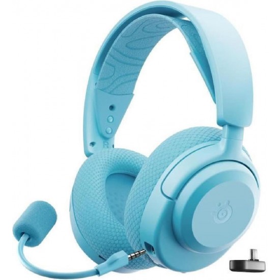 SteelSeries Arctis Nova 3P Ασύρματο Over Ear Gaming Headset με σύνδεση Bluetooth / USB Aqua