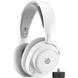 SteelSeries Arctis Nova 7P Wireless Gen 2 Over Ear Gaming Headset με σύνδεση Bluetooth / USB White