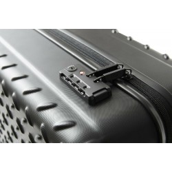 CAT Industrial Plate Μεσαία Βαλίτσα με ύψος 64cm (83688/60) Μαύρη