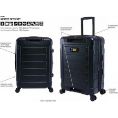 CAT Stealth Βαλίτσα Καμπίνας με ύψος 55cm (83795/50) Μαύρο