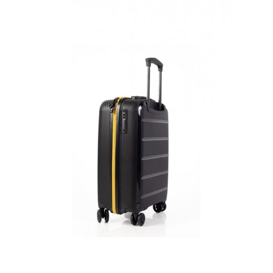 Caterpillar Βαλίτσα Ταξιδιού Καμπίνας Trolley Cargo Unbreakable με ύψος 50cm (84379-01) Μαύρη