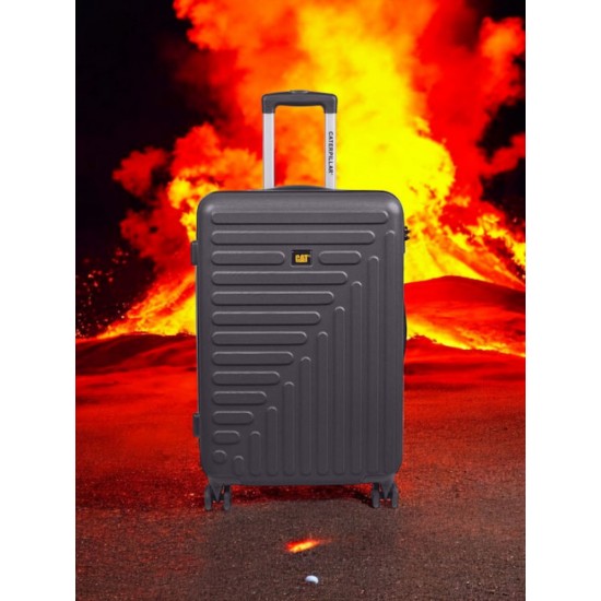 Caterpillar Rockford Μεσαία Βαλίτσα Ταξιδίου Σκληρή Μαύρη με 4 Ρόδες Ύψους 67.5εκ. 84683-01/60