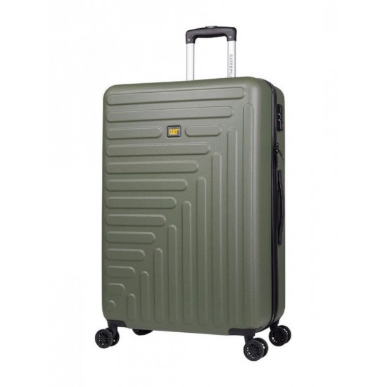 CAT Rockford Βαλίτσα Ταξιδίου Καμπίνας Σκληρή Χακί με 4 Ρόδες Ύψους 55εκ. 84683-551/50