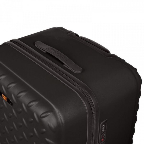Caterpillar Trunk Μεγάλη Βαλίτσα με ύψος 68cm (84900-01/70) Μαύρο