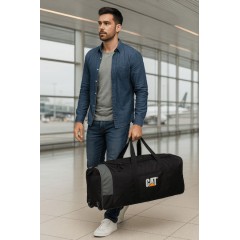 Caterpillar Σακ Βουαγιάζ 80lt με Ρόδες Υφασμάτινο (84654-84) Μαύρο