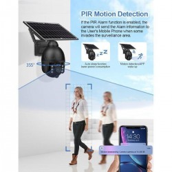 Sectec ST-S588M-3M-4G IP Κάμερα Παρακολούθησης 3MP Full HD+ Αδιάβροχη Μπαταρίας με Φακό 3.6mm σε Μαύρο Χρώμα