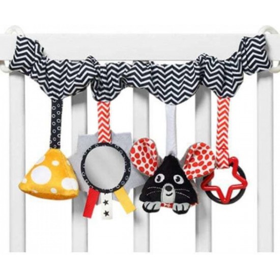 Babyono Cheese & Skip Κρεμαστό Παιχνίδι Δραστηριοτήτων για Καρότσι και Κούνια (BN797)