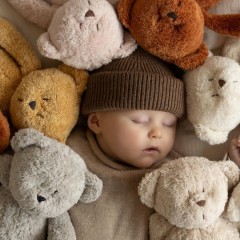 Moonie 2.0 Λούτρινο με Ηχογράφηση & Αισθητήρα Κλάματος Gray Bear