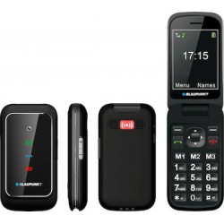 Blaupunkt BS08 Black Κινητό Τηλέφωνο με Μεγάλα Κουμπιά, SOS Call, για Ηλικιωμένους