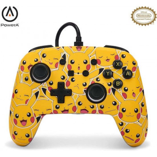 PowerA Enhanced Wired Gamepad για Switch Pikachu Moods (NSGP0083-01)