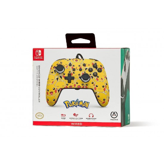 PowerA Enhanced Wired Gamepad για Switch Pikachu Moods (NSGP0083-01)