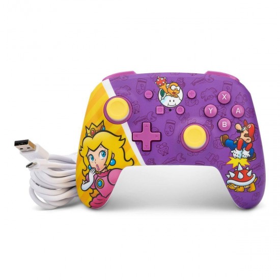 PowerA Enhanced Wired Gamepad για Switch Princess Peach Battle (NSGP0092-01)