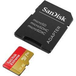 Sandisk Extreme microSDXC 1TB U3 V30 A2 UHS-I με αντάπτορα 190MB/s SDSQXAV-1T00-GN6MA