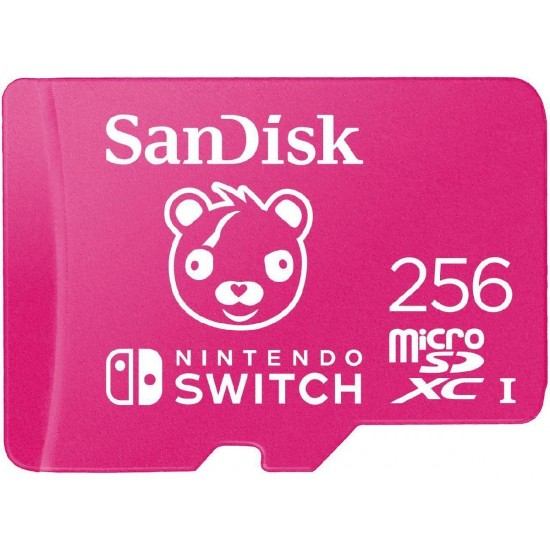 Sandisk microSDXC 256GB 100MB/s Class 10 U3 for Nintendo Switch (SDSQXAO-256G-GN6ZG)