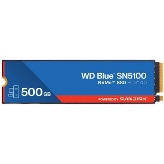 SANDISK 500GB Optimus 5100 NVMe SSD - PCIe 4.0 x4, M.2 2280, Up to 6,600 MB/s Read Speed - SDSP51500GAN