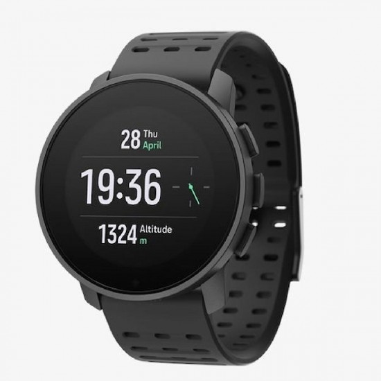 Suunto 9 Peak Pro Titanium 43mm Αδιάβροχο Smartwatch με Παλμογράφο (All Black)