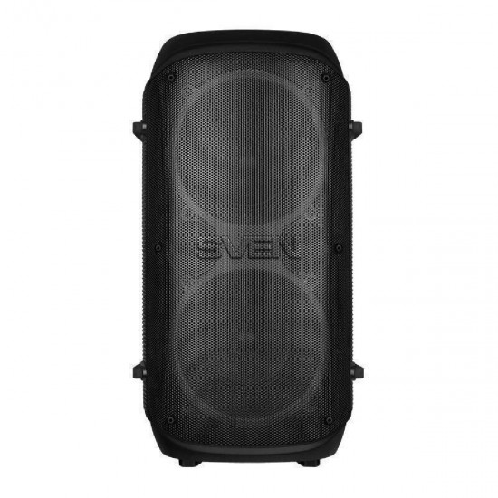 SVEN PS-800/SV-021719 black, 2.0 portable Party speaker 2x50W(RMS),backlight,Karaoke,TWS,Bluetooth,FM,USB,microSD,LED-display