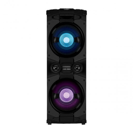SVEN PS-1500/SV-022020 black MDF 2.0 portable Party speaker 2x250W(RMS),backlight,Karaoke,TWS,Bluetooth,FM,USB,microSD,Display