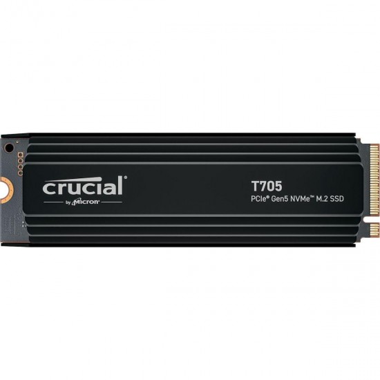 Crucial T705 with heatsink SSD 1TB M.2 NVMe PCI Express 5.0 (CT1000T705SSD5)