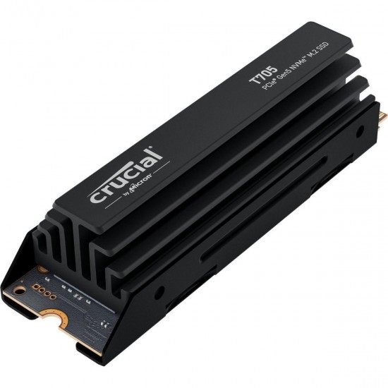 Crucial T705 with heatsink SSD 1TB M.2 NVMe PCI Express 5.0 (CT1000T705SSD5)