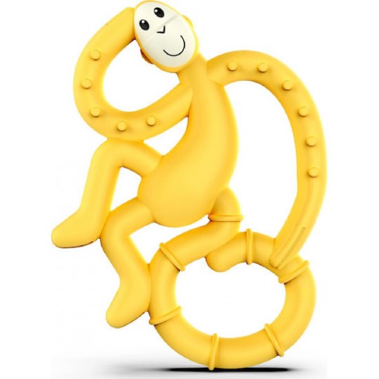 Matchstick Mini Monkey Μασητικός Κρίκος Οδοντοφυΐας Χωρίς BPA από Σιλικόνη για 0 m+ (MM-MMT-006) Yellow