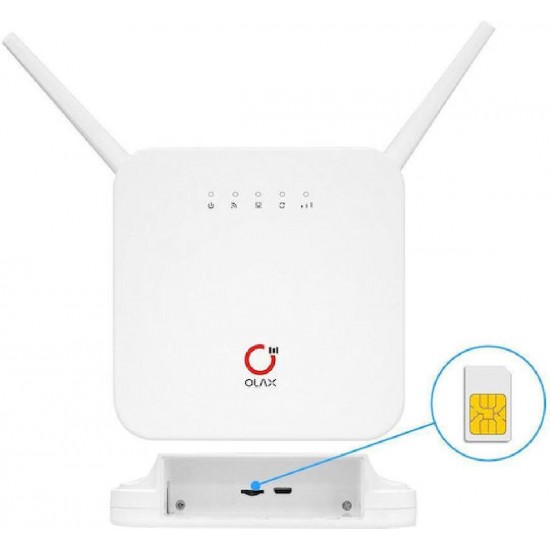 Olax AX6 Pro Ασύρματο Φορητό Hotspot 4G LTE WiFi 300Mbps 4000mAh (AX6-PRO) Λευκό