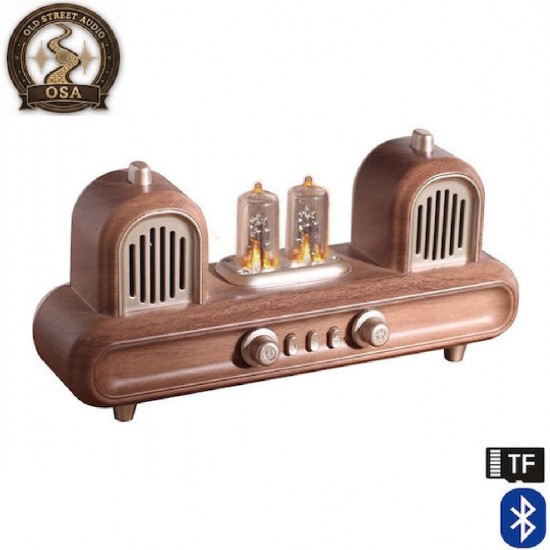 Old Street Audio AS33 Vintage Bluetooth Επιτραπέζιο Ραδιόφωνο Καφέ