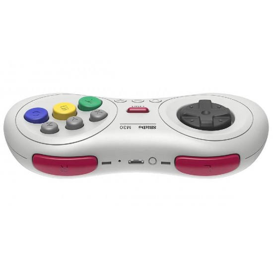 8Bitdo M30 Bluetooth Ασύρματο Gamepad για Android / PC / Switch Λευκό