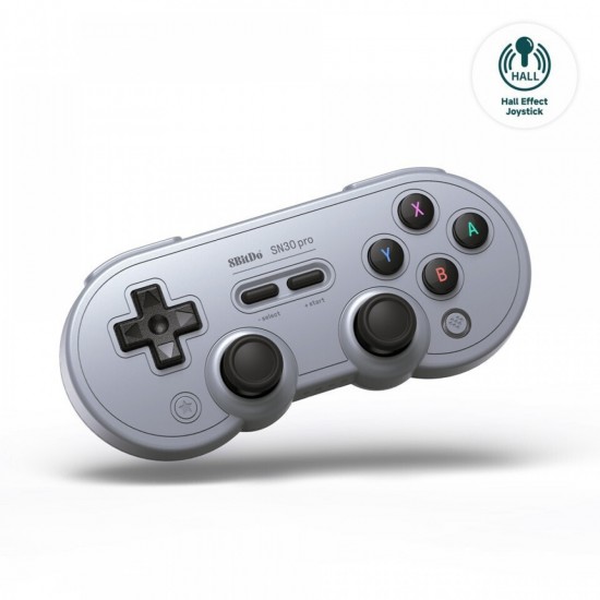 8BitDo SN30 Pro Bluetooth Gamepad Hall Effect (04375) Grey