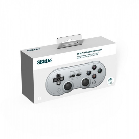 8BitDo SN30 Pro Bluetooth Gamepad Hall Effect (04375) Grey