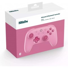 8BitDo Ultimate 2C Bluetooth Controller για Switch (Hall Effect Μοχλοί/Δόνηση Rumble/Turbo) Pink